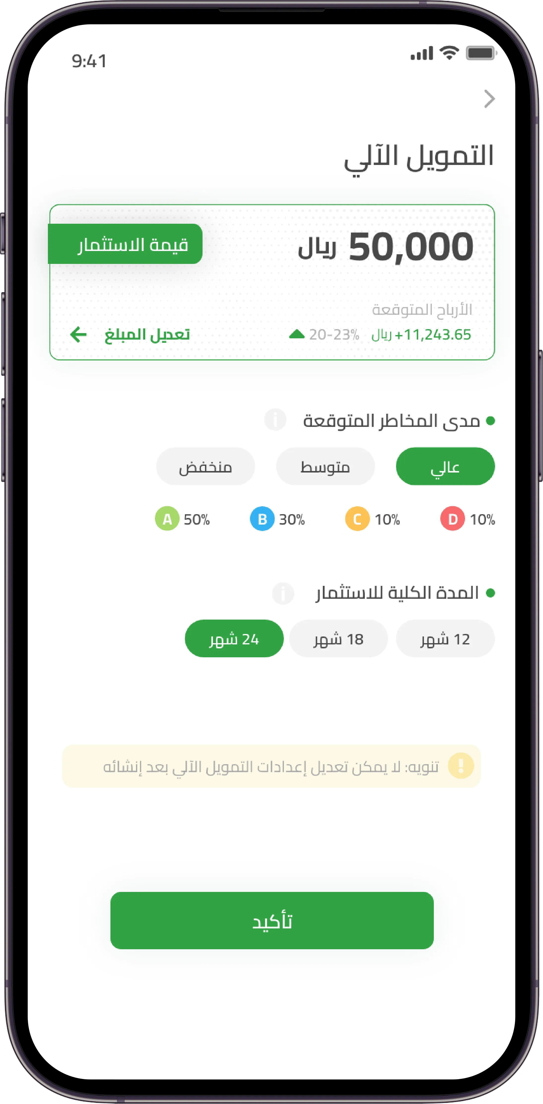 تمويل شخصي آلي