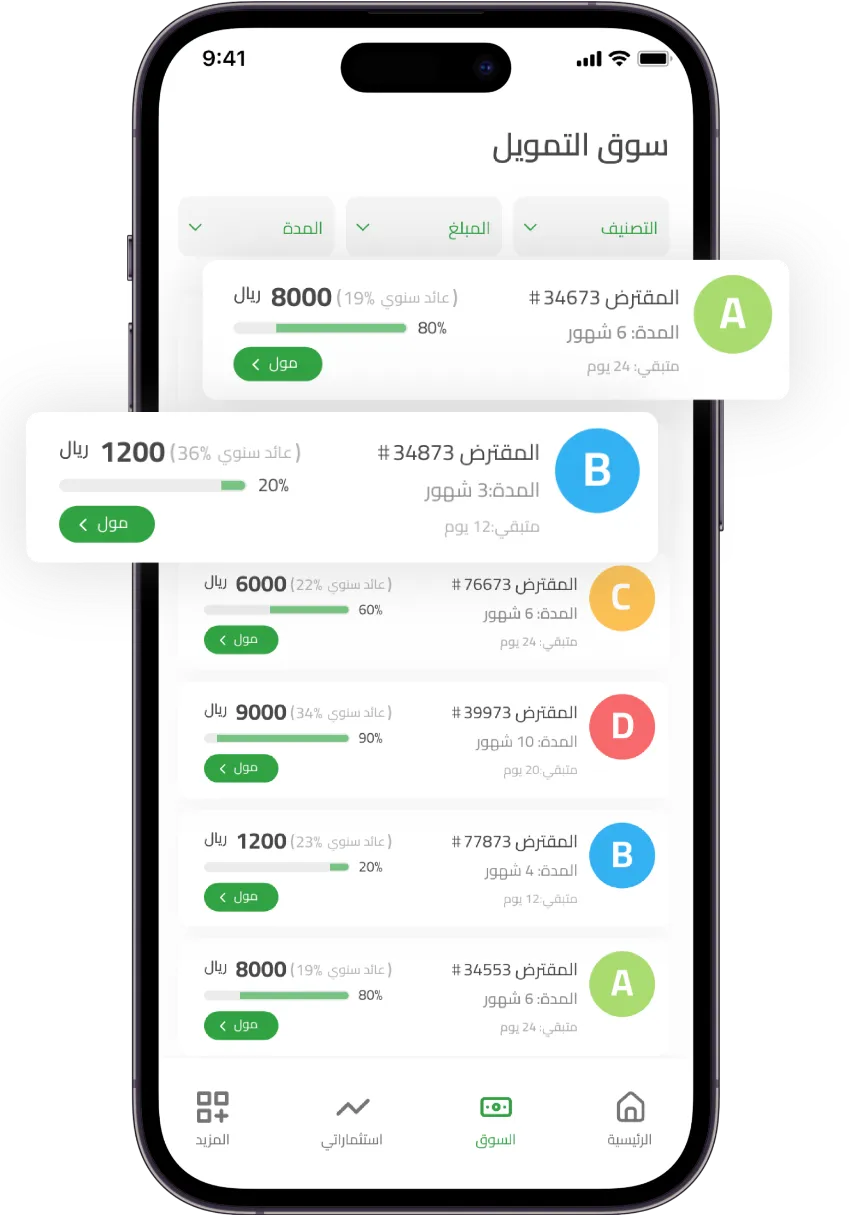 تطبيق سلفة لاستثمار التمويل الشخصي